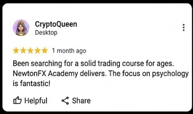 CryptoQueen — 5-star review of NewtonFX Academy